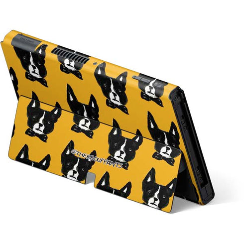 Bouffants and Broken Hearts Boston Terrier Nintendo Switch OLED (2021) Skin
